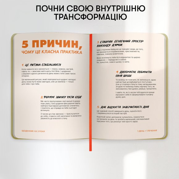 Дневник на 3 года «One line a day» светлый: Фото