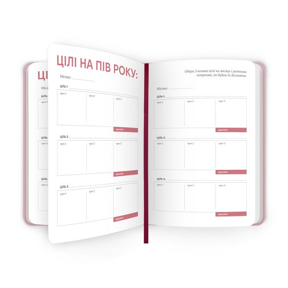 Daily planner "My plan" pink: Photo
