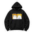 Oversized hoodie ORNER x MALIUNOK "Coffeeholic" black: Photo