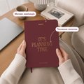 Daily planner "It’s planning time" burgundy: Photo 3