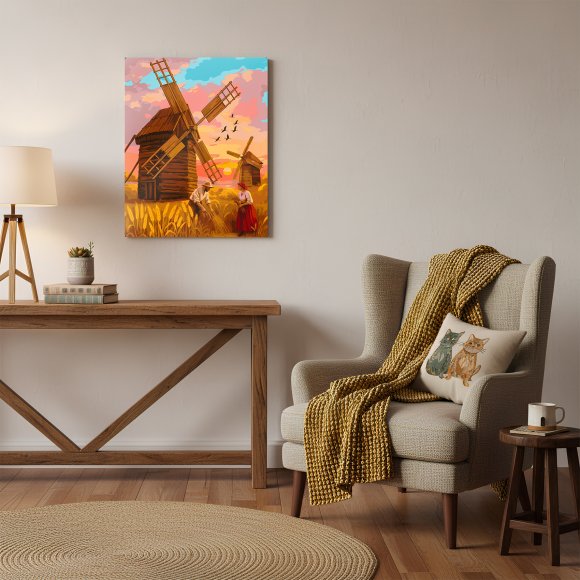 Paint by numbers "Ukrainian Windmills": Photo