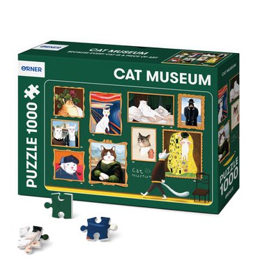 Puzzle Cat Museum 1000 pieces: photo - ORNER