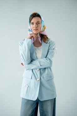 Платок «Ласточкино небо» голубой: Фото - ORNER