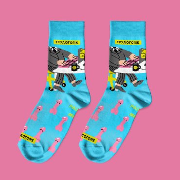 Носки ORNER x Maliunok «Трудоголик»: фото 2 - ORNER