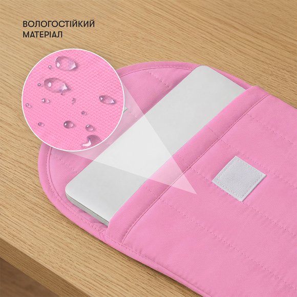 Вертикальный чехол для ноутбука «Просто розовый»: Фото