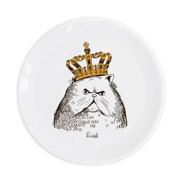 Тарелка «Кот в короне»: Фото