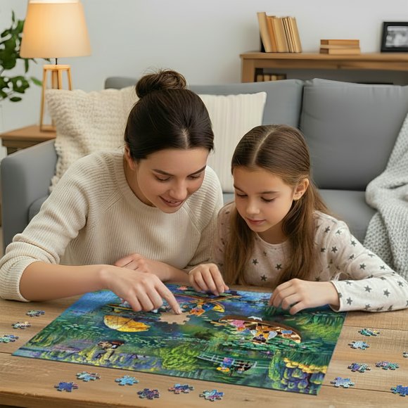 Пазл «Кошачий сад Моне» 1000 элементов: Фото