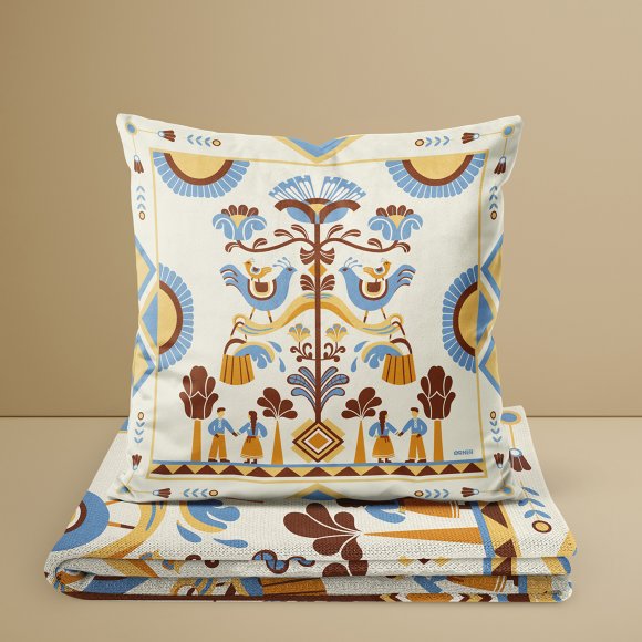 Подушка «Дерево роду» світла: Фото