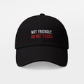 Кепка «Not friendly. Do not touch» черная: Фото 6