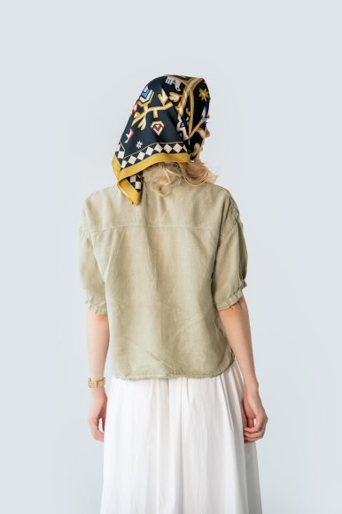 Платок «Древо жизни» черный: Фото