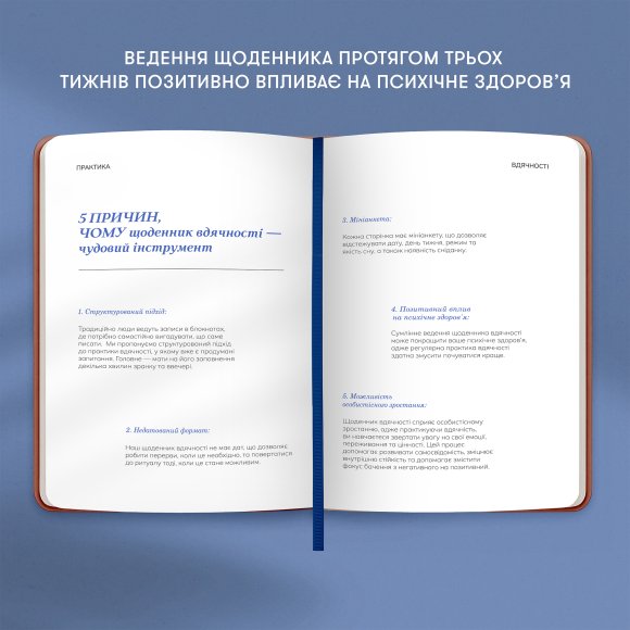 Gratitude diary "Moon" brown: Photo