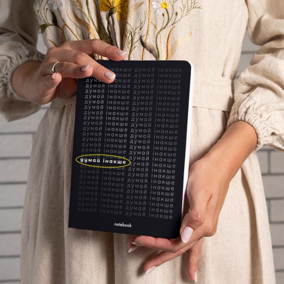 Notebook "Think different" black: Photo