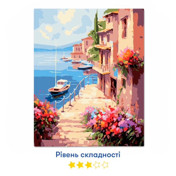 Painting by numbers "Narrow Street": Photo