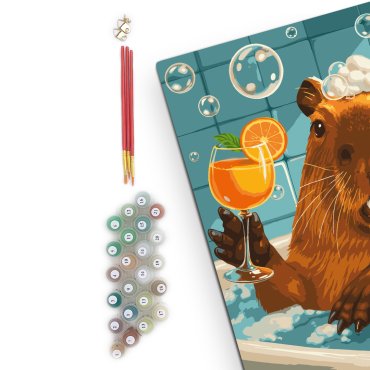 Картина по номерам «Капибара»: Фото - ORNER