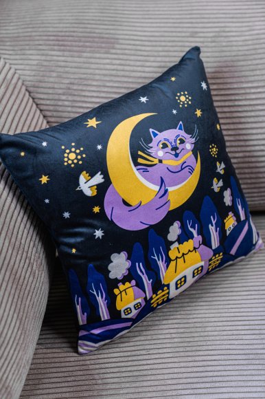 Подушка «Колыбельная» синяя: Фото