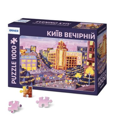 Puzzle Evening Kyiv 1000 elements: photo - ORNER
