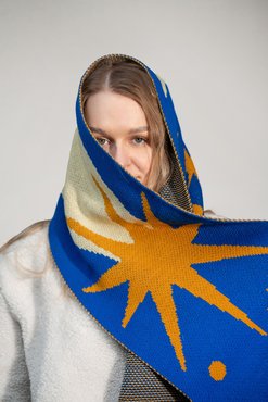 Шарф «Make a wish» синій: Фото Шарф «Make a wish» синій: Фото - ORNER