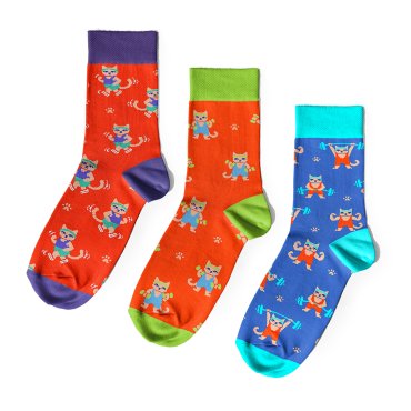 Набір шкарпеток «МЯУстри спорту»: фото - ORNER