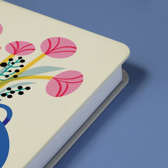 Дневник благодарности «Цветы» молочный: Фото