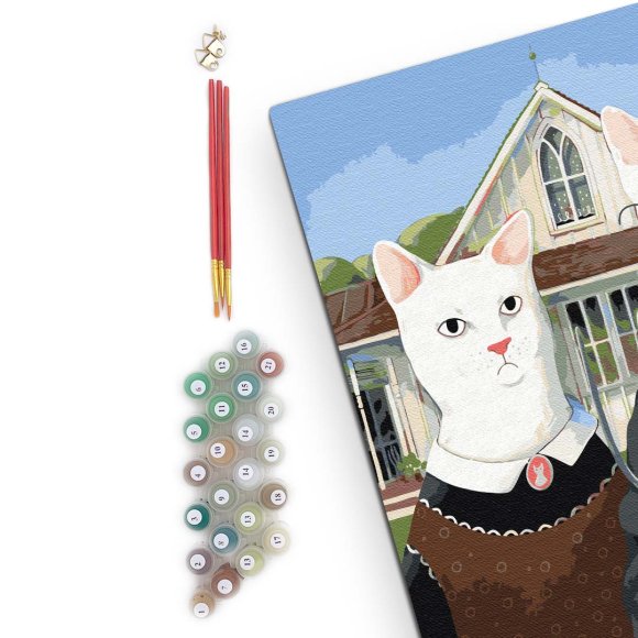 Картина за номерами ORNER x InnaRuda "Українська Котика": Фото