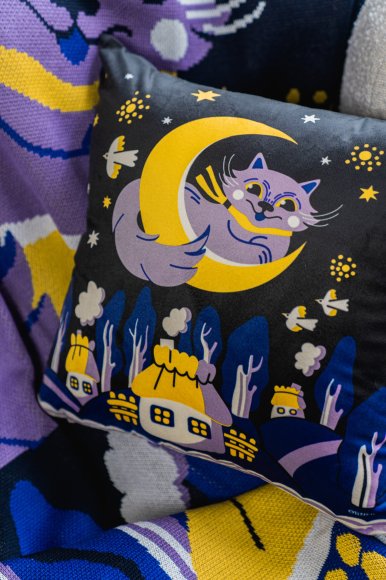 Подушка «Колыбельная» синяя: Фото