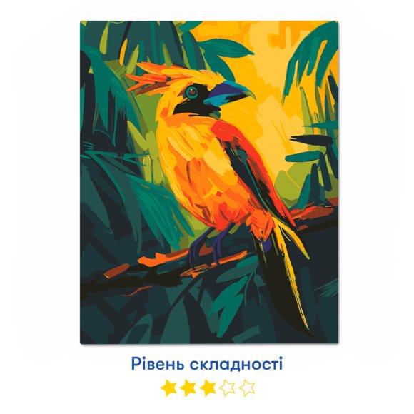 Painting by numbers "Bird of Paradise": Photo