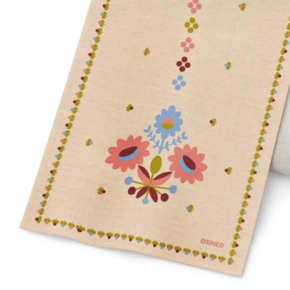 Runner "Festive" beige: Photo