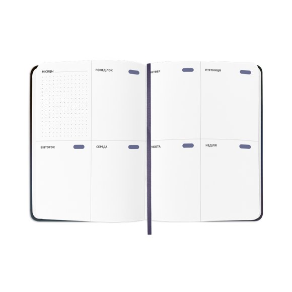 Планер-щоденник «Мій серйозний рік» синій: Фото