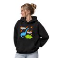 Oversized hoodie ORNER x MALIUNOK "Don’t worry" black: Photo 2