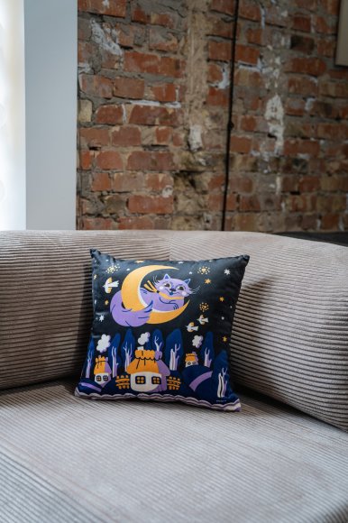 Подушка «Колыбельная» синяя: Фото