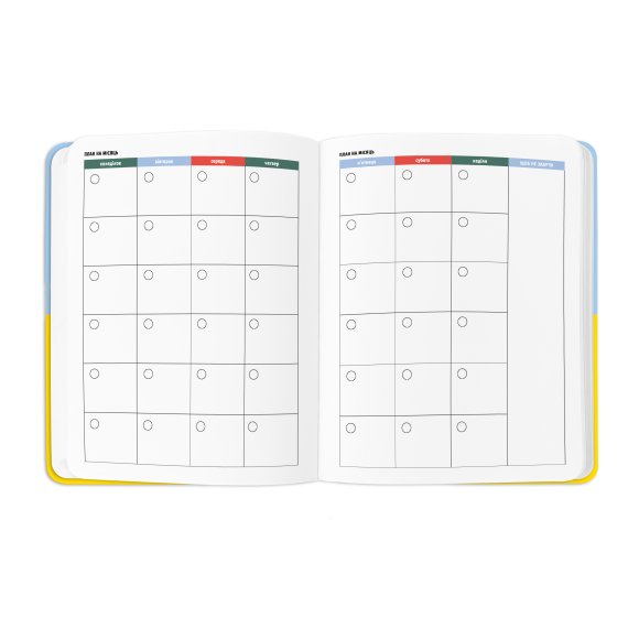 Planner I HAVE A PLAN yellow-blue: Photo