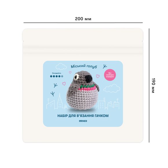 Crochet kit "Pigeon": Photo