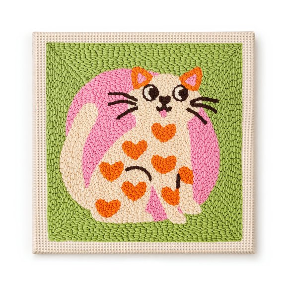Punch needle kit "Favorite Cat": Photo