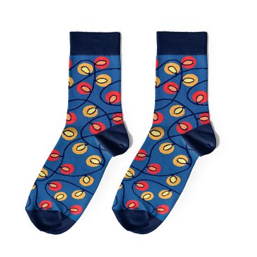 Шкарпетки «Зимові атрибути» сині: фото - ORNER