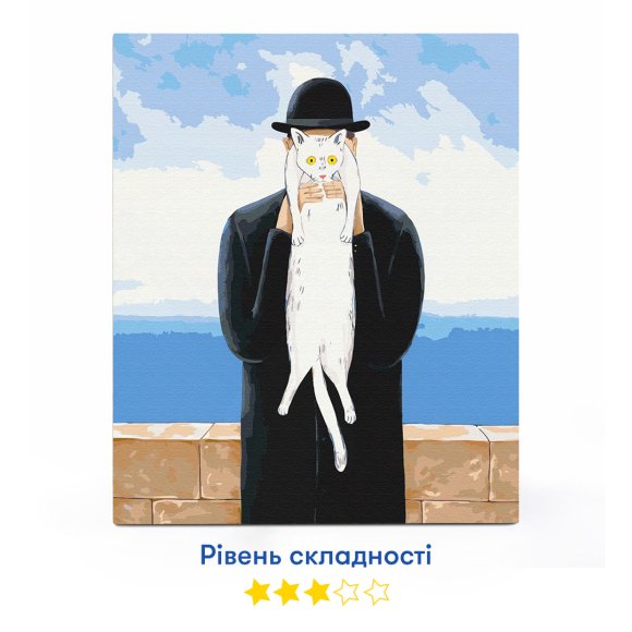Картина по номерам ORNER x InnaRuda «Кот Человеческий»: Фото