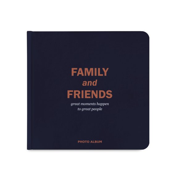 Photoalbum Family and friends dark blue: Photo
