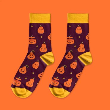 Socks Autumn Gifts yellow: photo 2 - ORNER