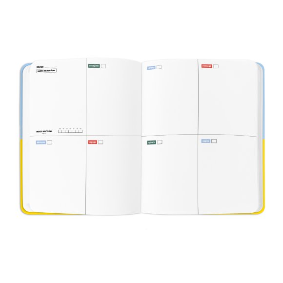 Planner I HAVE A PLAN yellow-blue: Photo