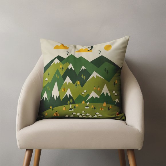 Подушка «Українські гори»: Фото