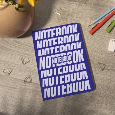 Блокнот в точку «NOTEBOOK» синий: Фото - ORNER