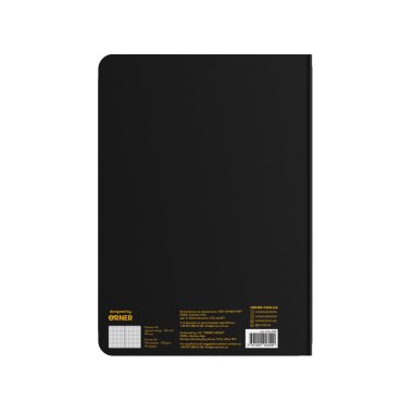 Блокнот в клетку «Достигай!» черный: Фото - ORNER