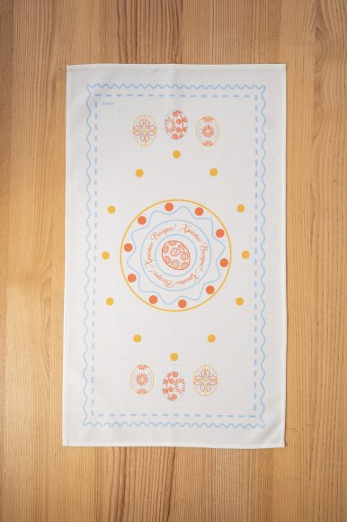 Towel "Easter Moments" light blue 40x70: Photo