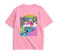 Oversized T-shirt ORNER x Maliunok "Workaholic" pink: Photo