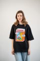 Oversized T-shirt ORNER x Maliunok "You’ll burn out" black: Photo 9