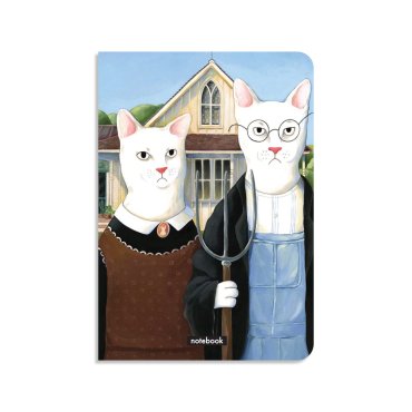 Ukrainian Gothicat ORNER x InnaRuda plaid notebook: photo - ORNER