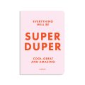 SUPER DUPER plaid notebook pink: Photo