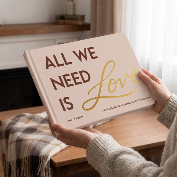 Фотоальбом A4 «All we need is love» бежевый: Фото