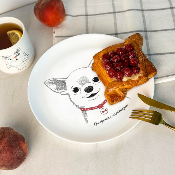 Тарелка «Чихуахуа-мальчик»: Фото