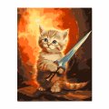 Картина за номерами «Сміливе кошеня»: Фото
