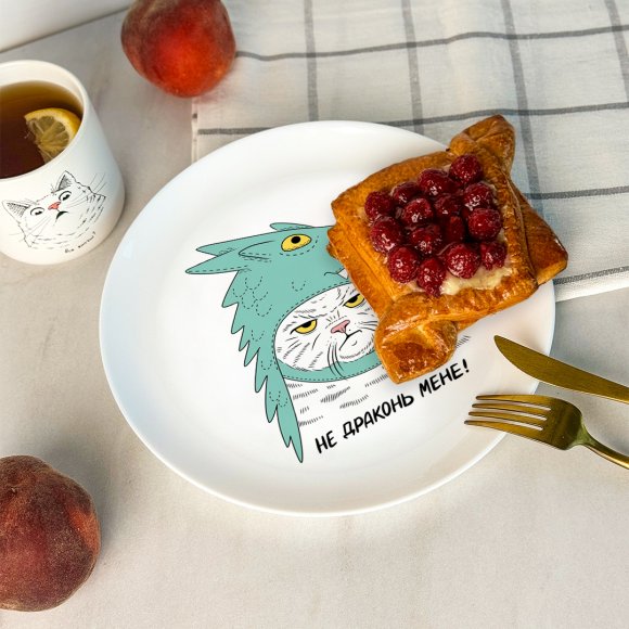 Тарілка «Кіт-дракон»: Фото